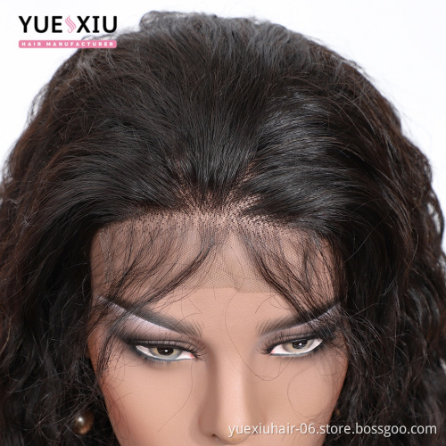 4*4 Human Lace Closure Wig Brazilian Virgin Human Hair Lace Wigs With Baby Hair Water Wave